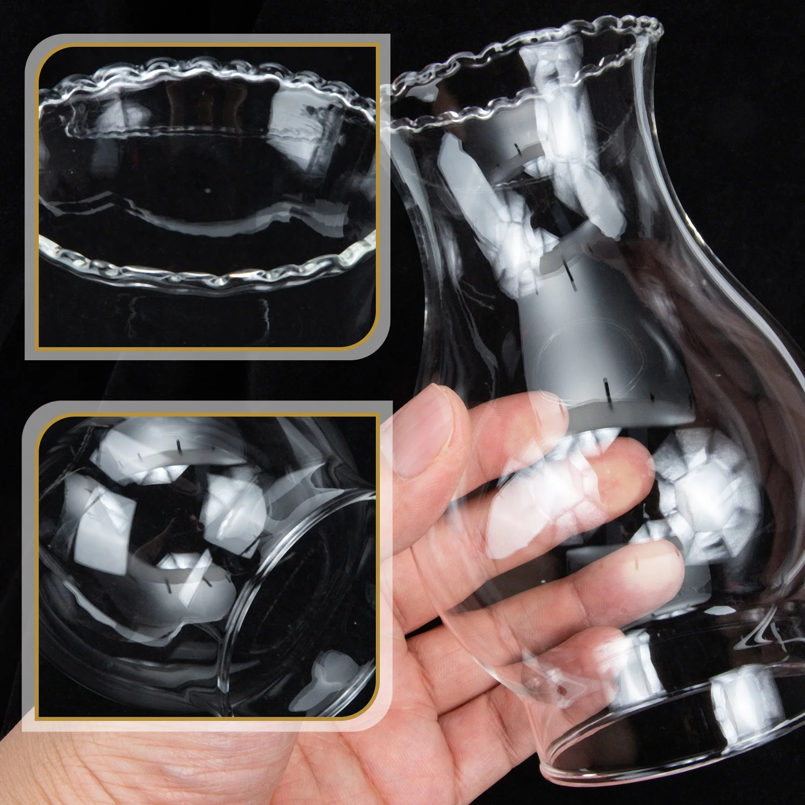 

Retro Glass Wall Lampshade Protective Lamp Cover Soft Light Kerosenelight Cover Decorative Glass Home Wall Light Accessory