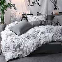 3pcs Duvet Cover Set with Pillow Case Double Comforter Bedding Set Quilt Cover Queen/King Couple or Single Bed 4
