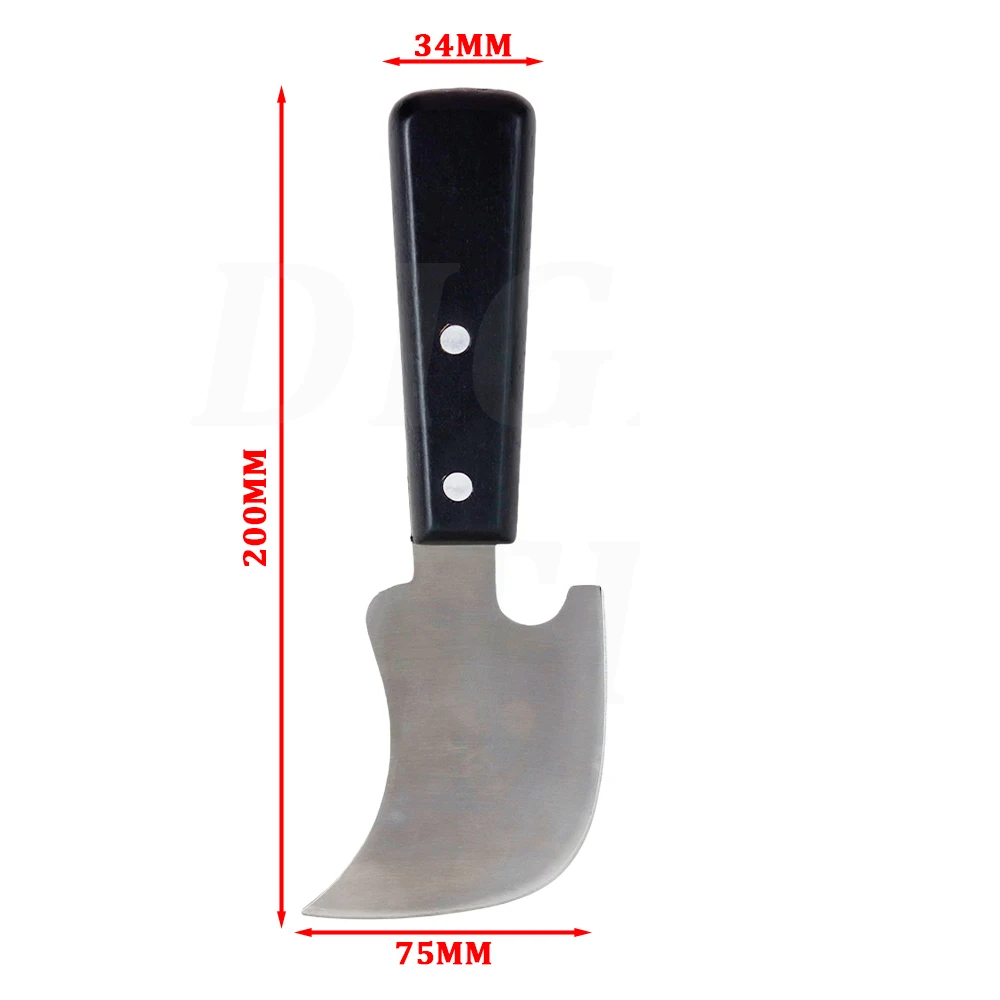 PVC-Viertelmond-Messer für Vinyl-Bodenbelag-Trimmung, Schweißstab, Vinyl-Schweißwerkzeug, Vinyl-Boden-Schneidemesser, Leder-Trimm-Messer