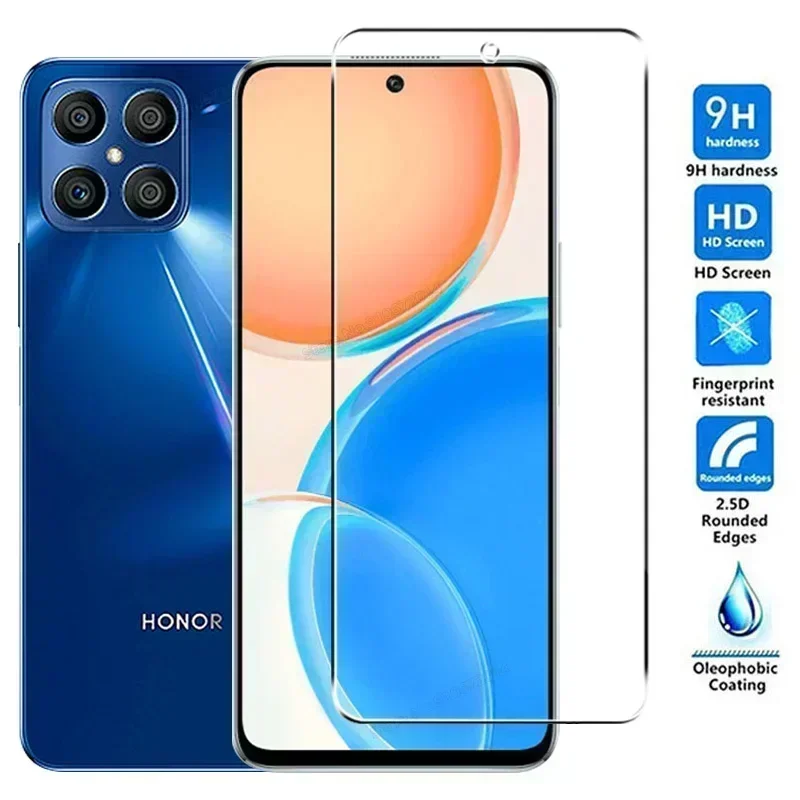 6 em 1 9H Vidro Para Honor X8 X9 X7 X6 X6A X7A X8A X7B X8B Filme Temperado Para Honor 90 Smart 50 70 200 Lite Protetor de Tela de Lente