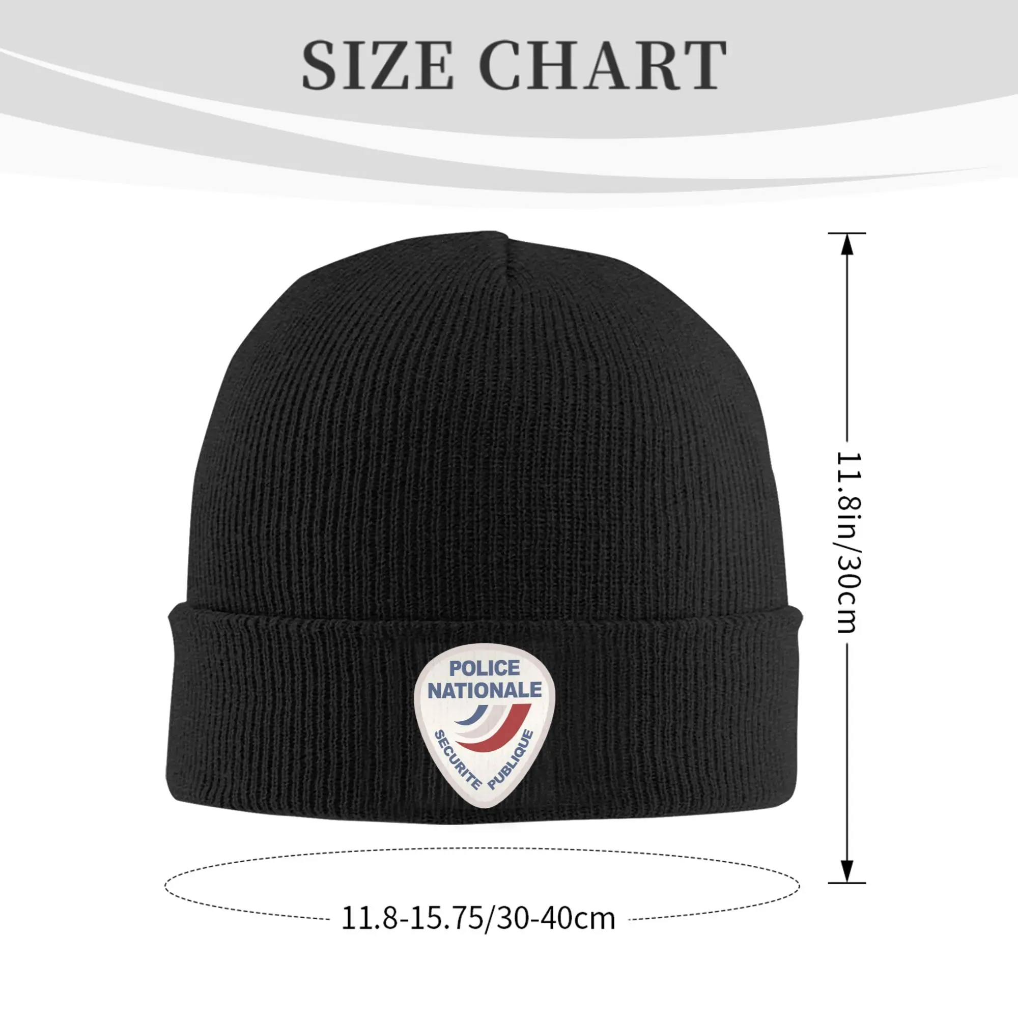 Gorro da polícia nacional da holanda, gorro de malha para adultos, unissex, casual, elástico, outono, kpop, chapéus