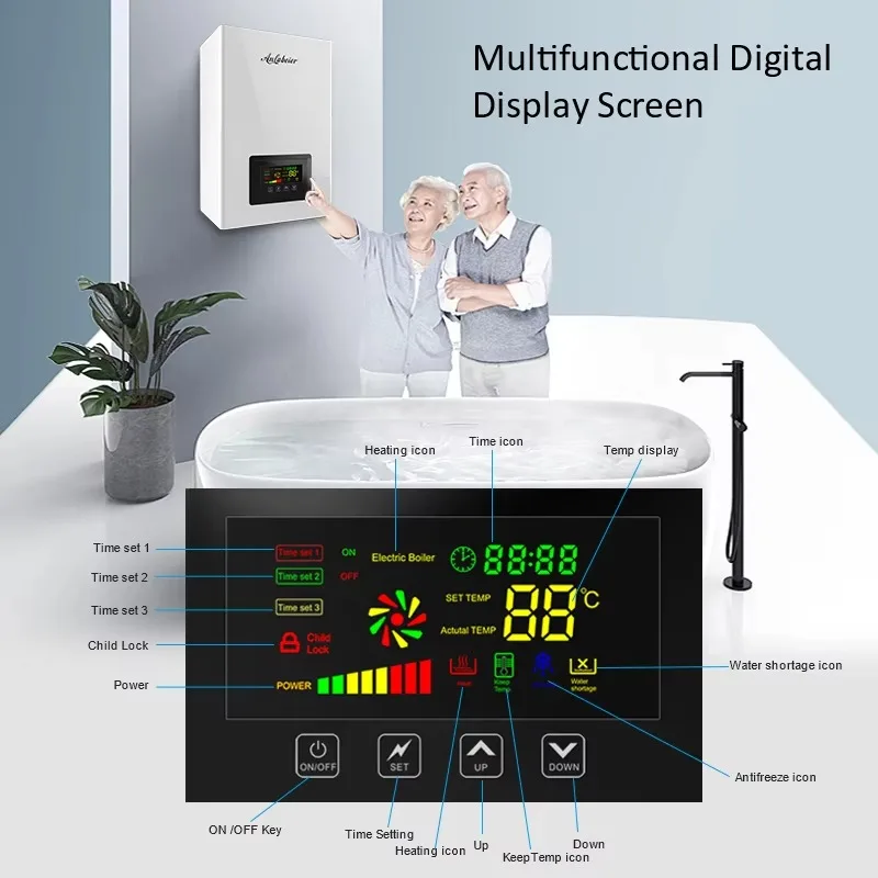 

Factory Wholesale Use 6-12-18 Kw Electric Boiler For Home Heating Electric Heating Water Boiler