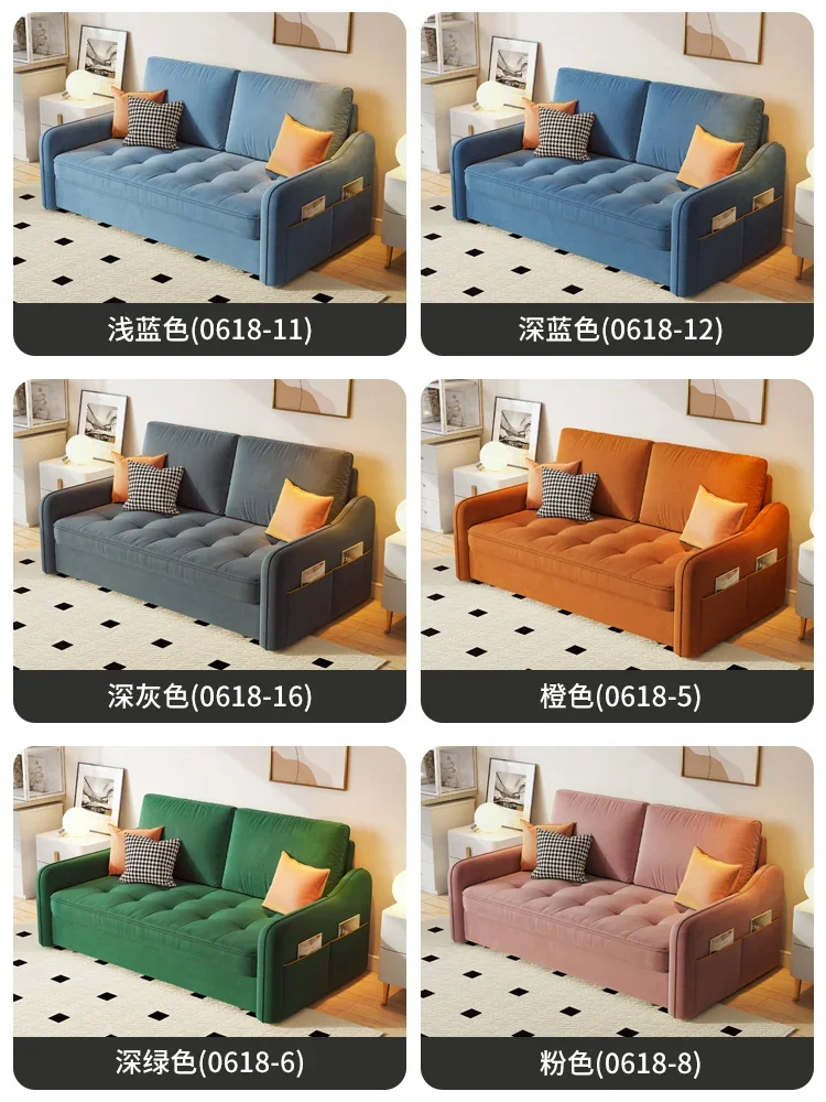 Sofa bed folding dual-purpose living room small apartment single double foldable retractable Internet celebrity balcony