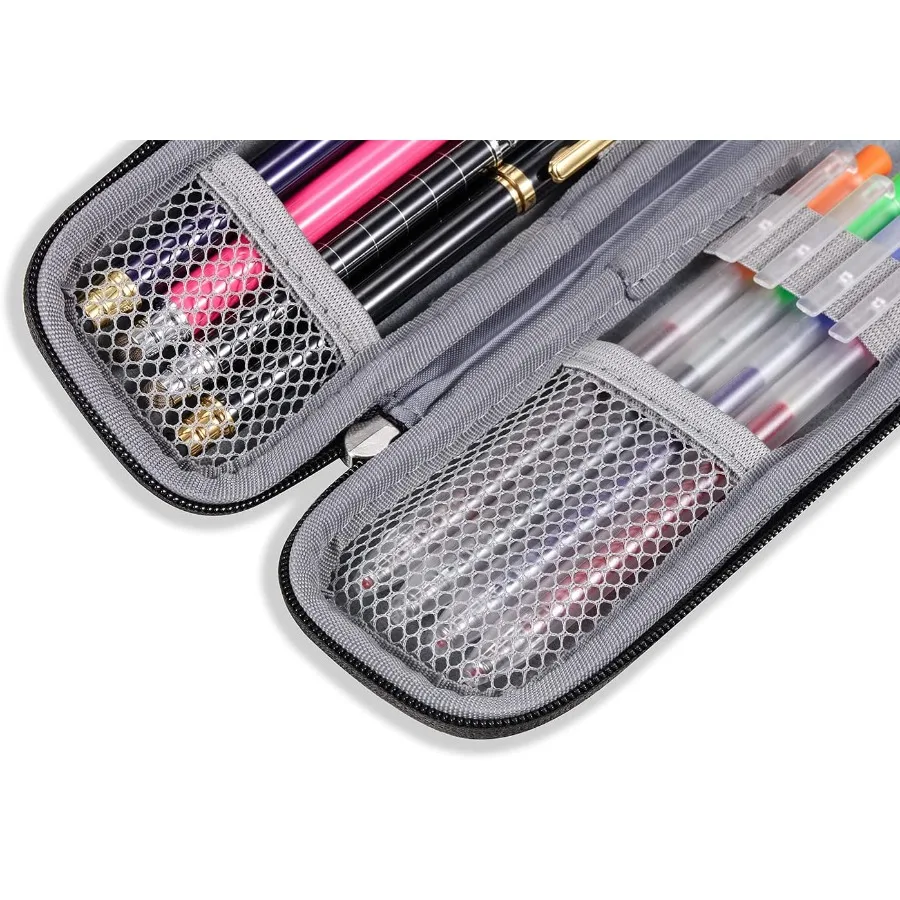 กล่องใส่ดินสอขนาดเล็กกะทัดรัดและพกพาสะดวกสำหรับจัดระเบียบดินสอ ปากกา และอุปกรณ์เครื่องเขียน - เหมาะสำหรับนักเรียนและครู