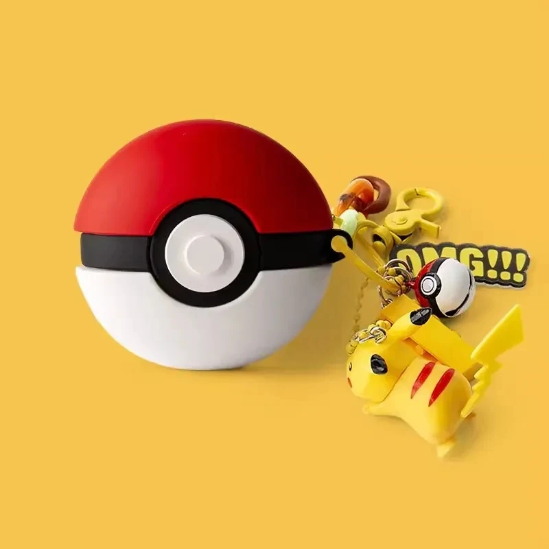 Potdemiel Pokemon Pikachu funda para auriculares para Huawei Freebuds Pro4/Se2/4/5i funda de silicona para auriculares inalámbricos con llavero