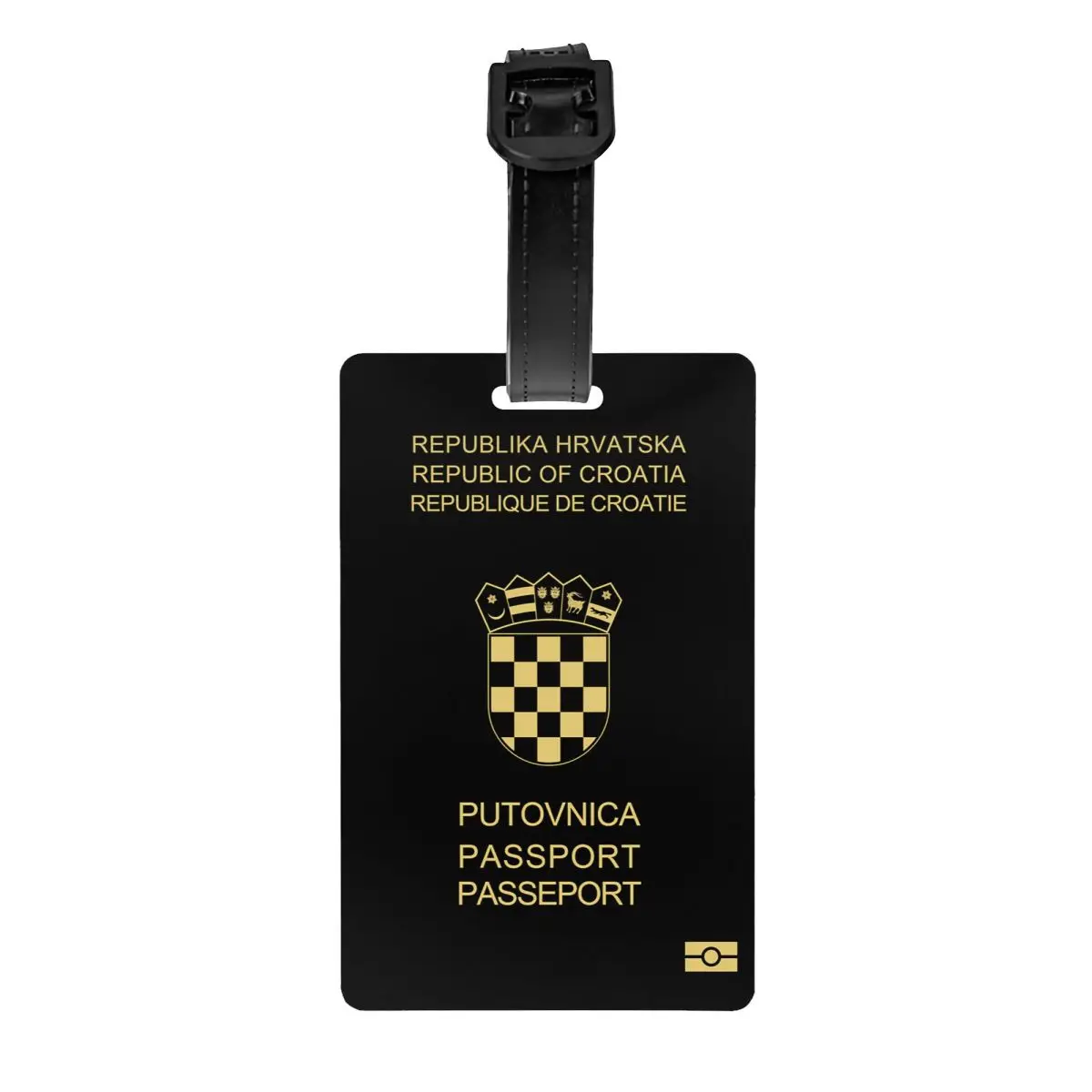 

Custom Croatia Passport Luggage Tags for Suitcases Privacy Cover Name ID Card