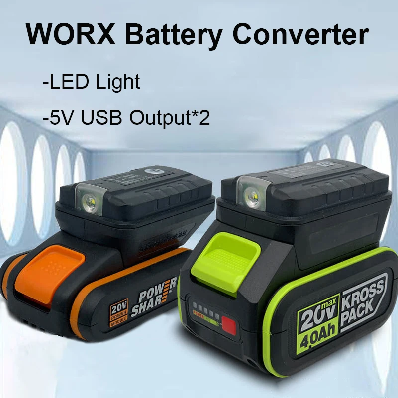 WORX Battery Converter Mobile Phone Charging Converter Portable Charger Multi-purpose