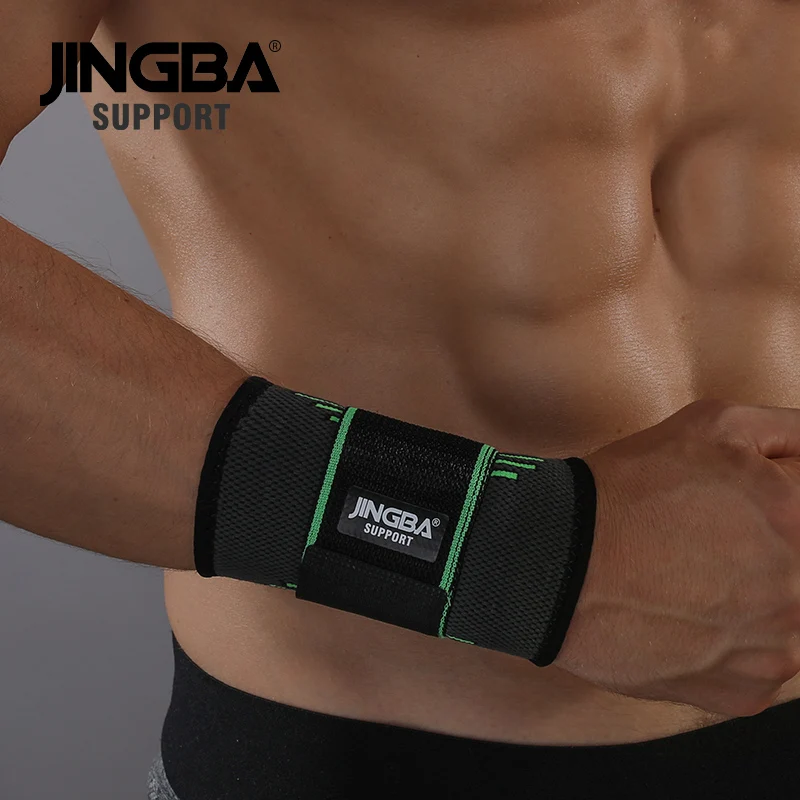 Supporto JINGBA 1 pz supporto per cinturino in Nylon fasciatura Fitness supporto per polso equipaggiamento protettivo fascia da polso uomo Tennis