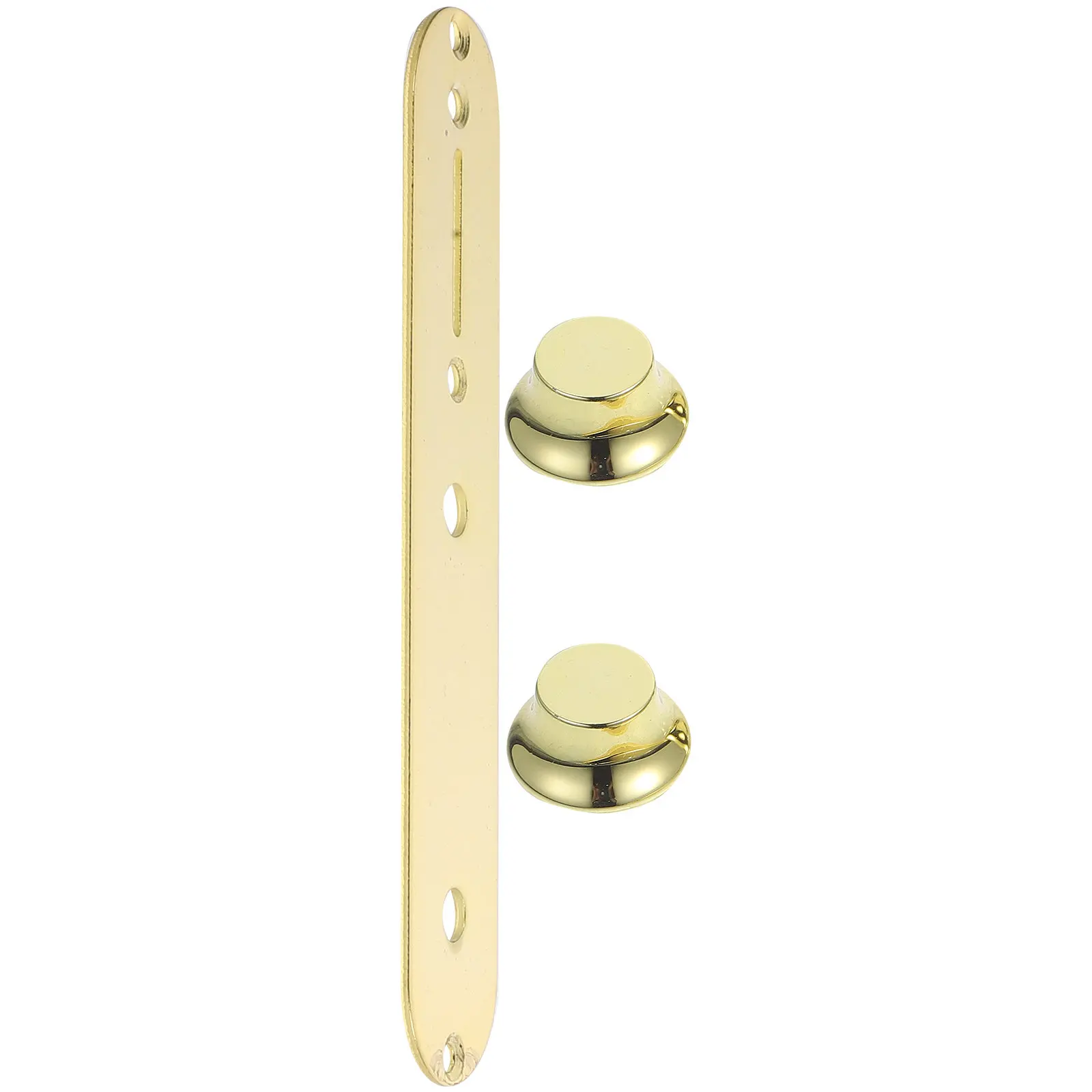 1Set Electric Guitar Control Board with Metal Plate Straight Circuit Gold Volume Knob and Two Disc Knobs for Precise Tone