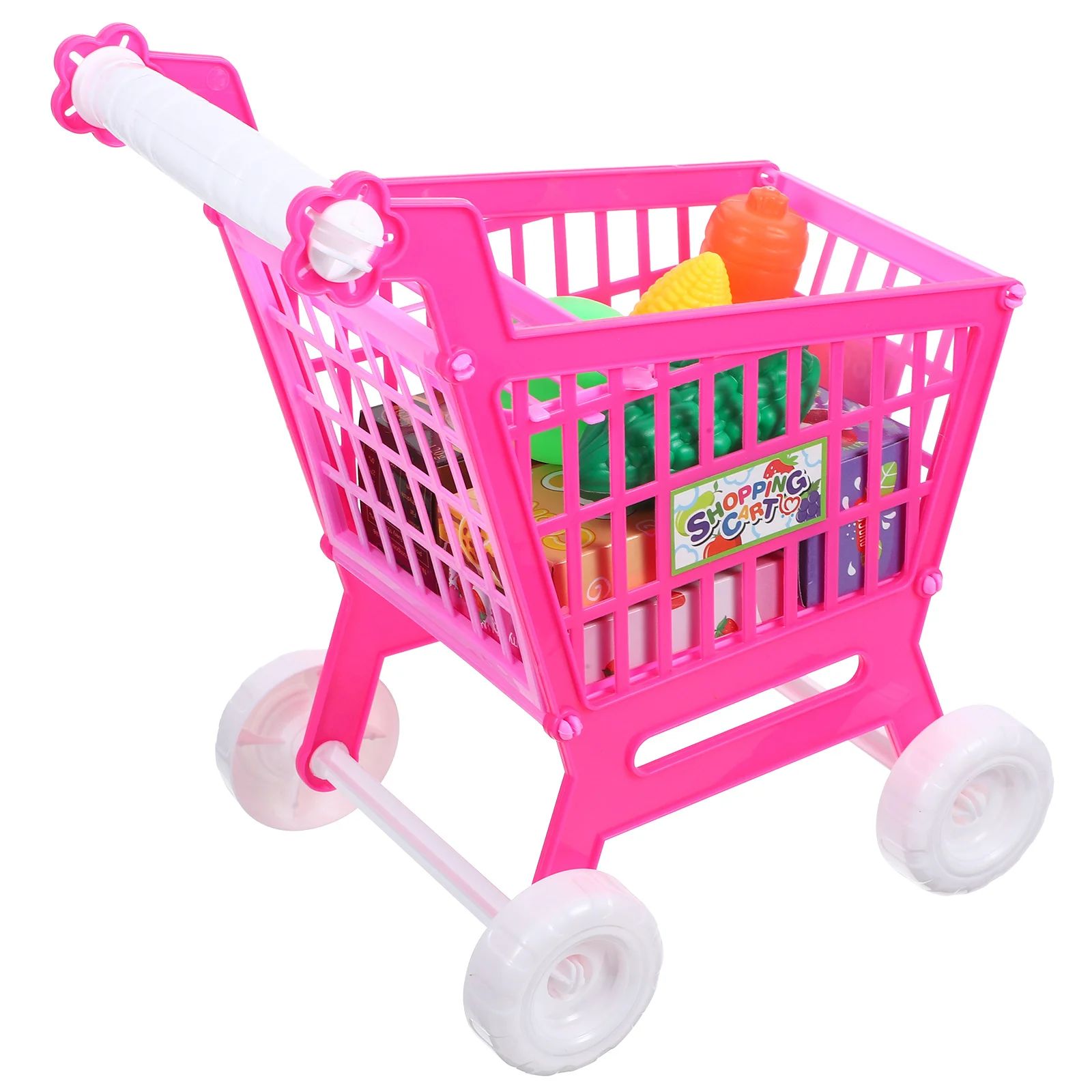 Mini panier de courses pour enfants, 1 pièce, chariot de supermarché de Simulation pour enfants, support de rangement, aide éducative de l'indépendance