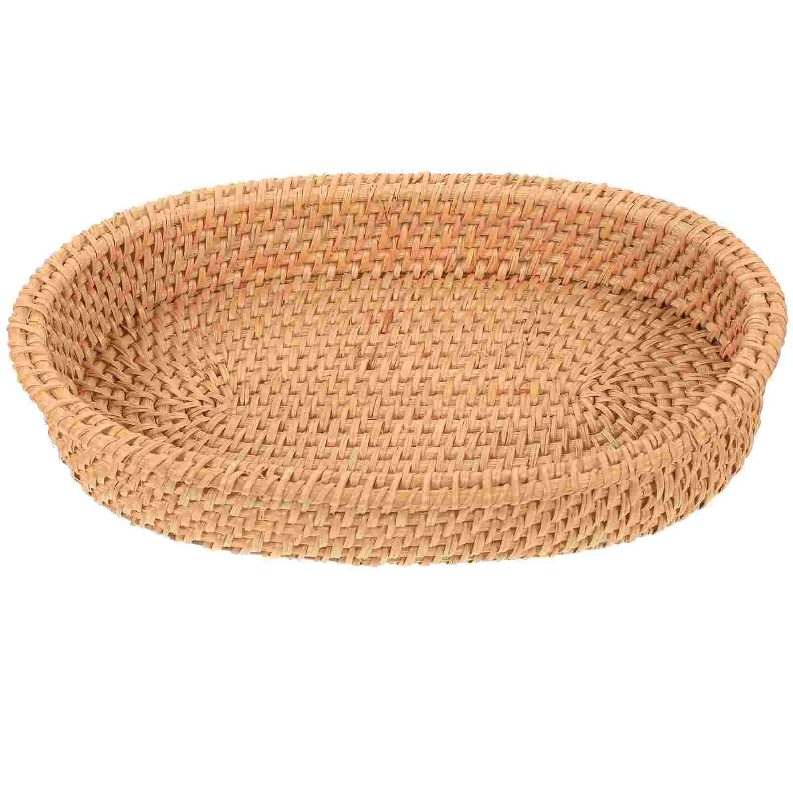 

Fruit Storage Basket Tabletop Container Convenient Baskets Safe Bread Weave Daily Use Multi-function