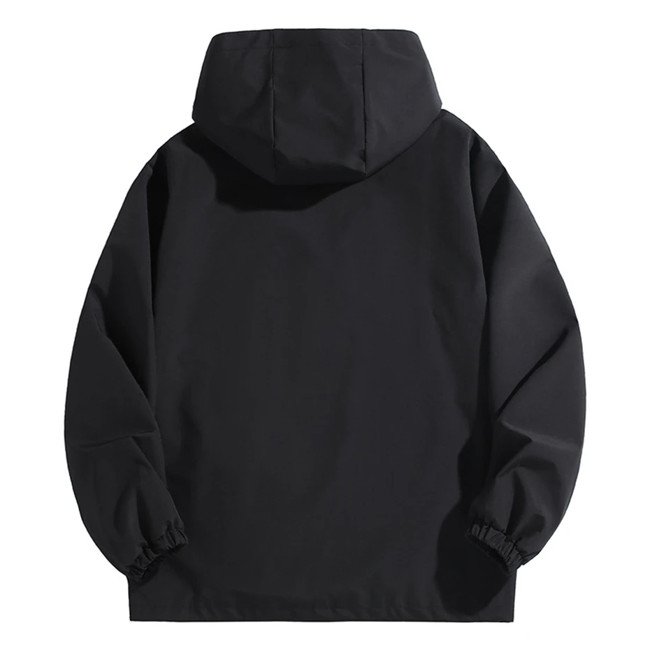 10XL 12XL Plus Größe Windjacke Männer Wasserdichte Jacke Einfarbig Schwarz Windjacke Mäntel Männlichen Große Größe Outdoor Oberbekleidung