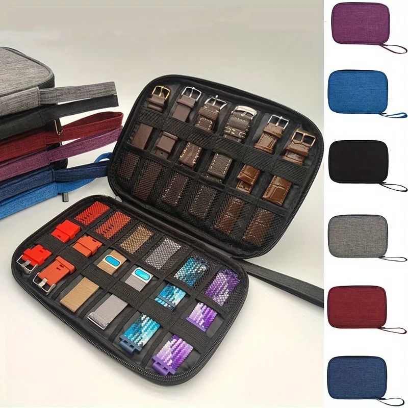 나일론 방수 실용적인 손잡이 디자인 스마트 워치 밴드 오거나이저, 전자기기 시계 스트랩 휴대용 케이스 파우치