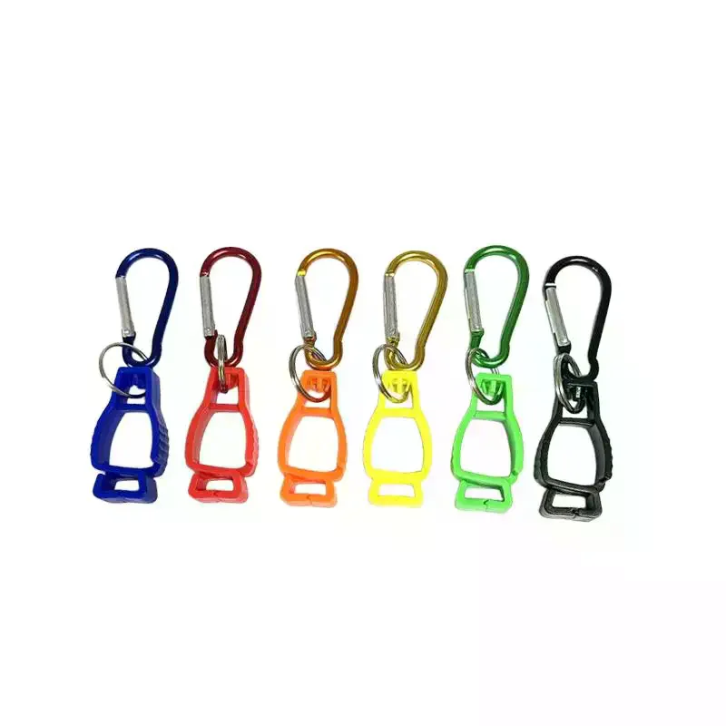/PFU/Glove Clip Hanger Safety Glove Holder Aluminum Alloy Working Gloves Clip Keys Safety Clamp Gloves Guard Accessories 5Pcs