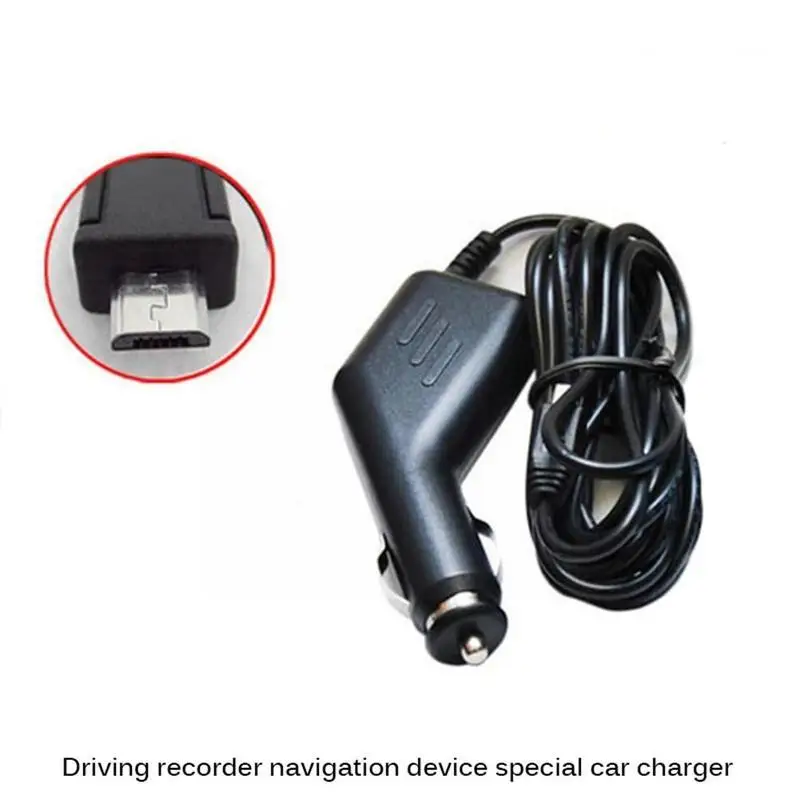 5v 1a Car Mini Usb Video Recorder Curved Car Charger Port For Auto Dvr Camera Gps Video Recorder Black Color Y4n4