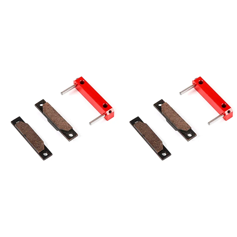 Conjunto de pastilhas de freio de liga CNC X18A-2X para peças de gás de carro 1/5 HPI KM BAJA 5B SS RC 85201-laranja