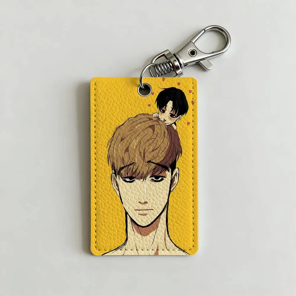 K-Killing S-Stalking Manga Card Holder Men And Womenn Universal Antirust Keychain Learther Access Drop Key Tag Ring - view 3