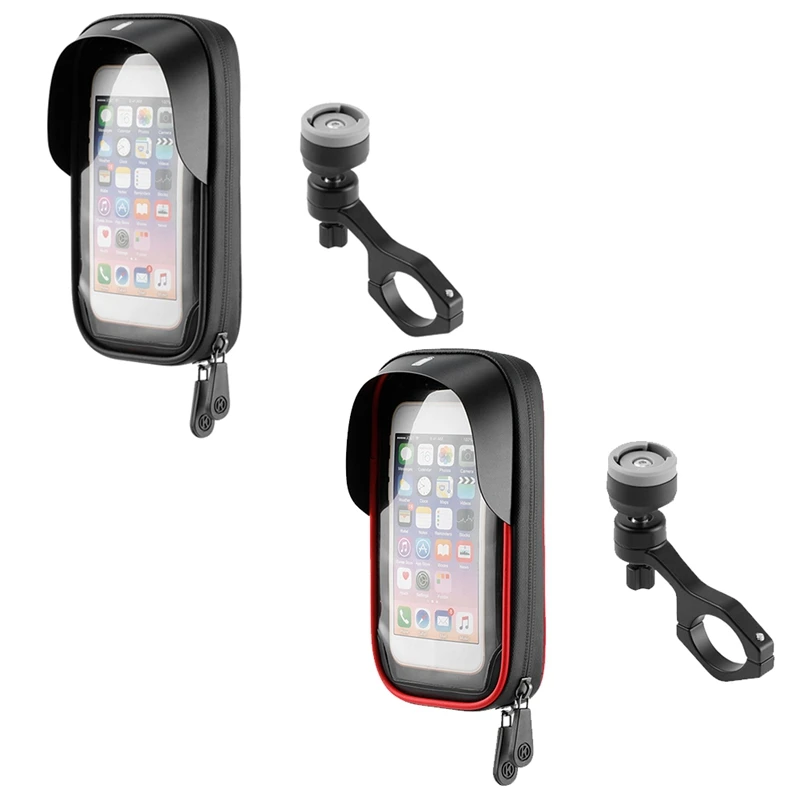 

Водонепроницаемые чехлы-держатели для телефонов на велосипеде, универсальный кронштейн для мобильного телефона на скутере, черный