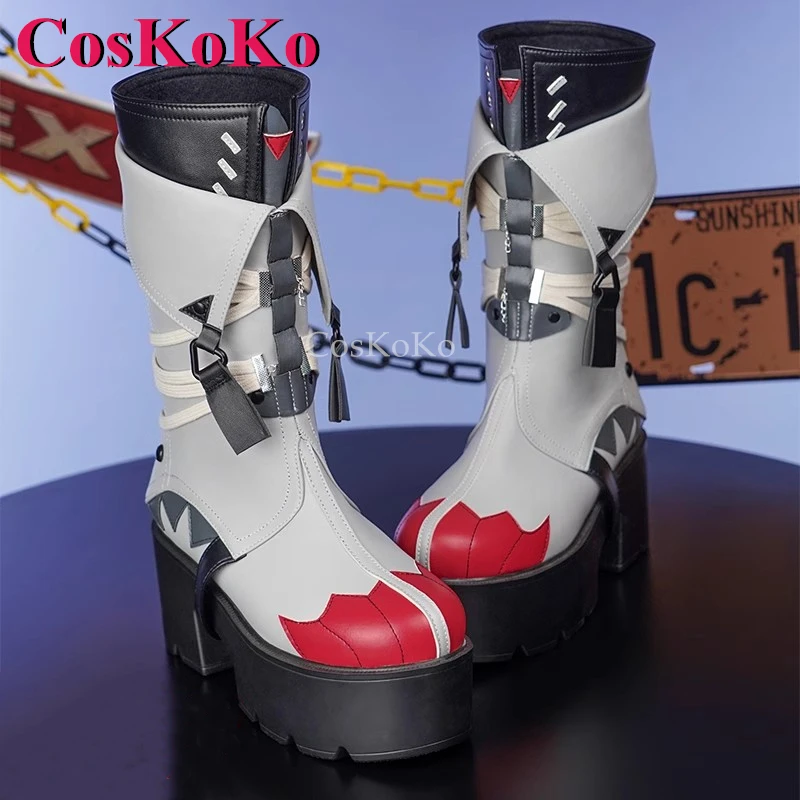 

CosKoKo Jane Doe Shoes Косплей Игра Zenless Zone Zero Модные универсальные ботинки на высоком каблуке Хэллоуин Вечерние аксессуары для ролевых игр