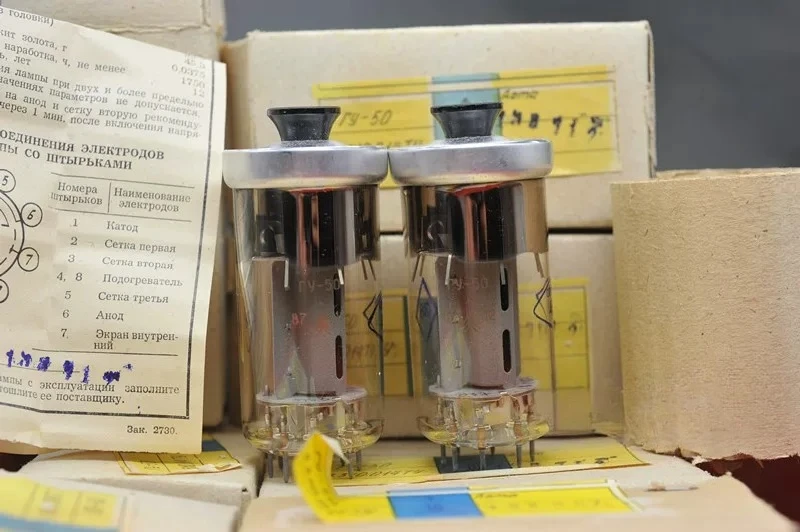 for Soviet ry50 FU-50 vacuum tubes, brand new and precisely matched with the same batch of high-end audio tubes.