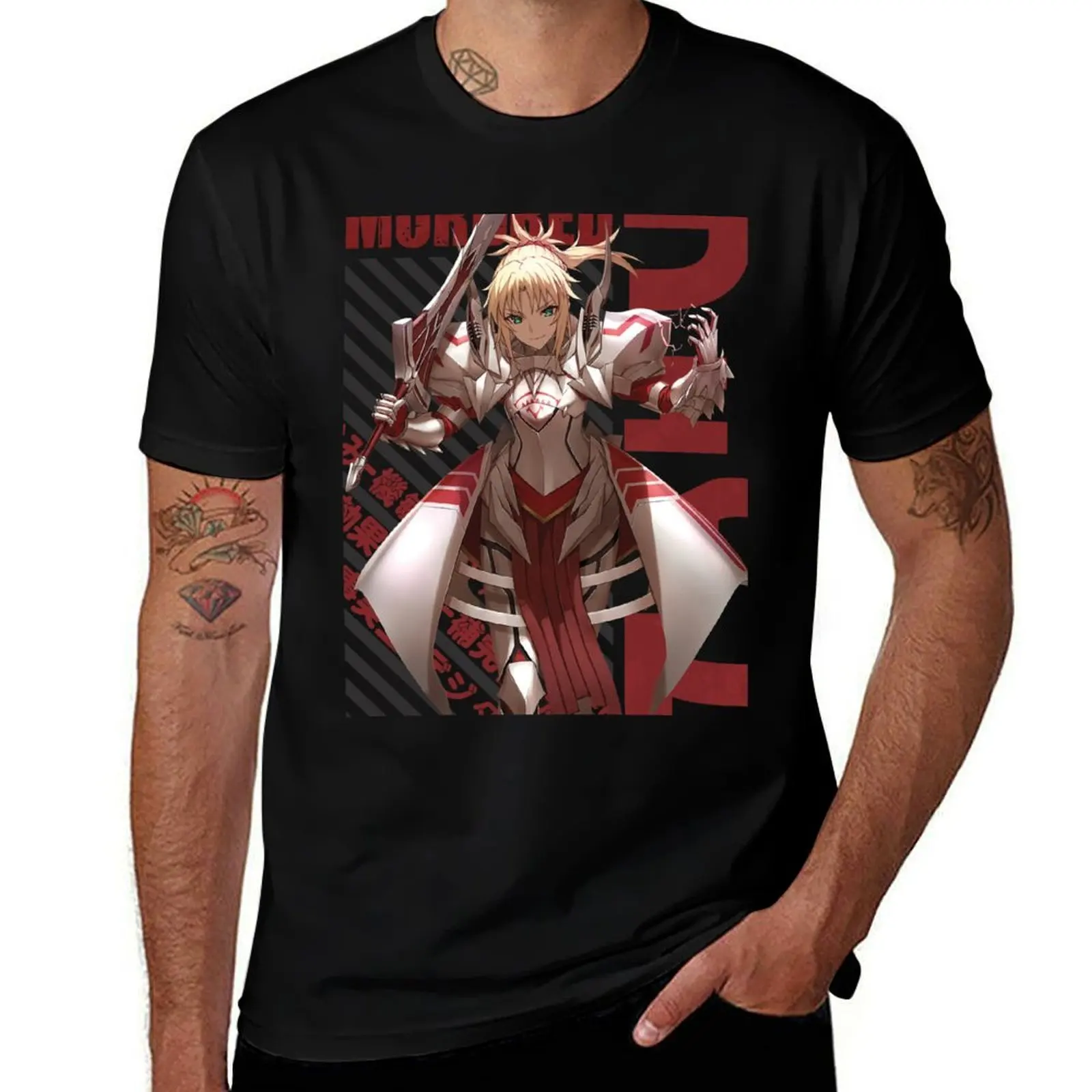 Fate - Mordred T-Shirt Plus Size Street Style Tee T-Shirt