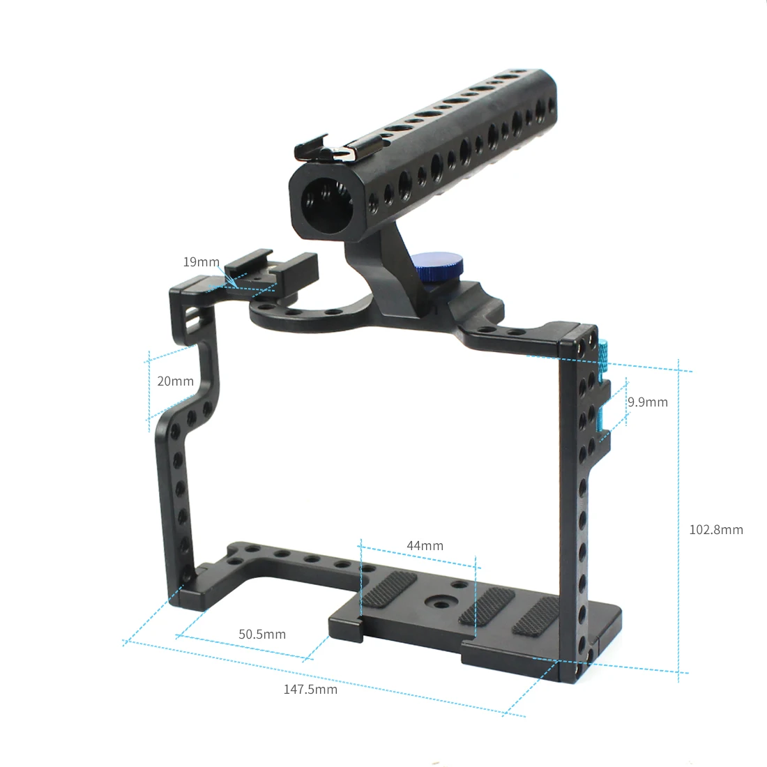 Kamera Käfig Rig GH3 GH4 GH5 Schutz Gehäuse Fall Top Griff Grip für Panasonic Lumix DSLR Video Stativ Verlängerung Kit – Detail 22
