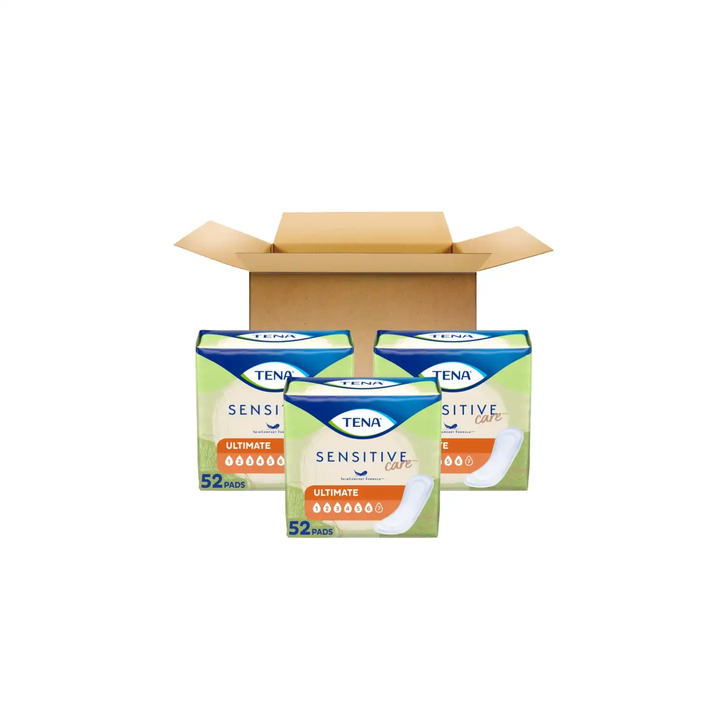 Tena Sensitive Care Ultimate Absorbency Dischetti per Incontinenza da Donna, 156 Conte