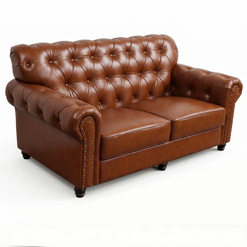 Vintage Whiskey Cigar Room American Cafe Sofa Private Club Bar Single Seat Armchair Furniture