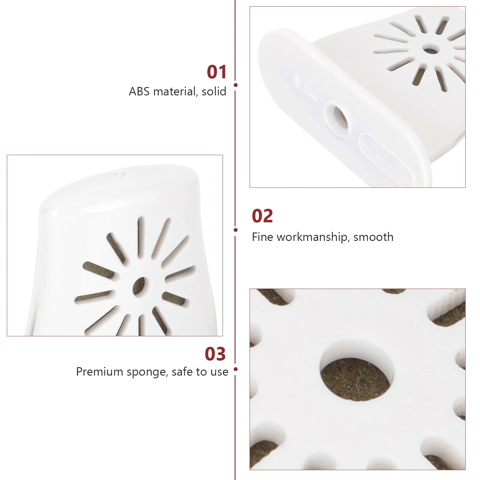 

3 Pcs Ukulele Humidifier ABS Material Sponge Prevent Cracking Sound Quality Maintenance Tools Acoustic Guitar Hydrator White