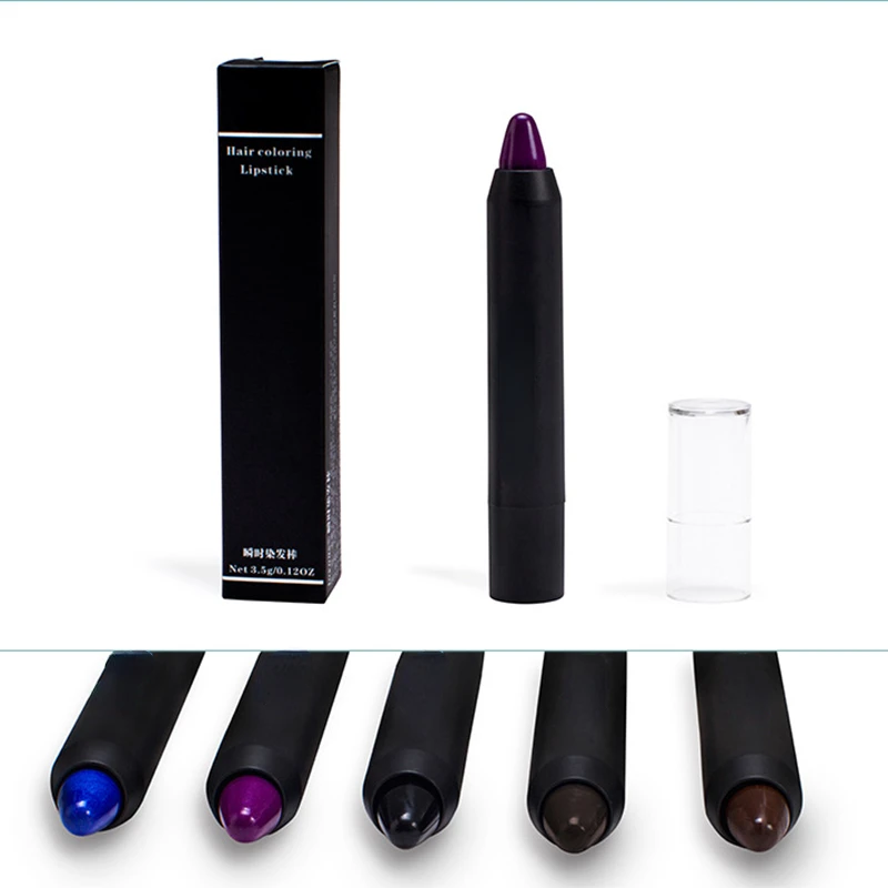 3.5g Hair Dye Pen One-Time High Saturation Hair Dye Crayon Hairline Concealer Pen Hair Touch up Chalk Makeup Hairs Pencil Cream