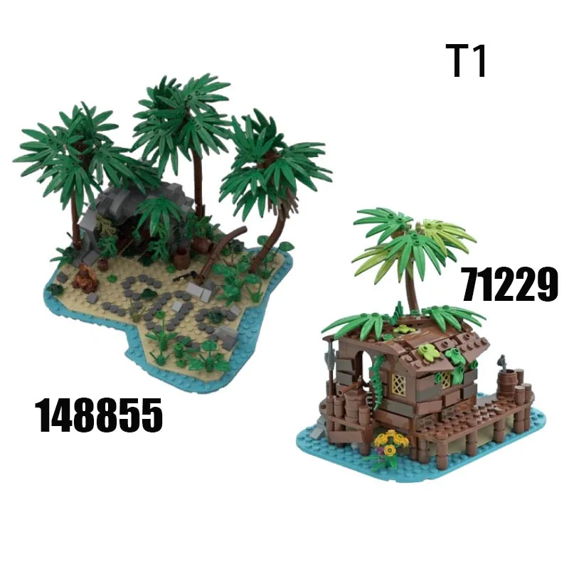 

MOC-71229 148855 Pirate Shed / Barracuda Bay Expansion Building Blocks Technology Bricks DIY Assembly Modular City Street Toy Gi