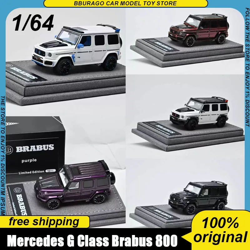 

Hermes Collection 1:64 Mercedes G Class Brabus 800 Resin Off Road Model Multiple Factory Finishes Static Display Limited Toy Kid