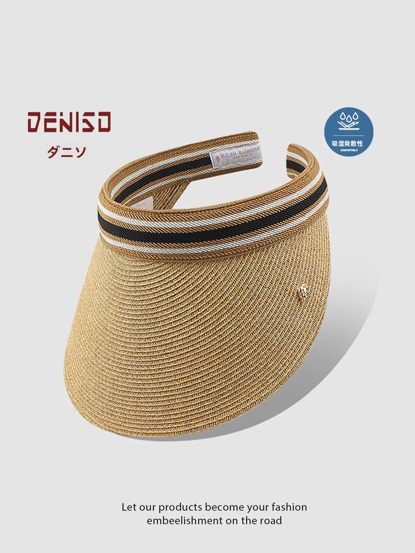 deniso-women's-summer-straw-hat-wide-brim-sunshade-beach-outing-empty-top-cap-handwoven-hat-sun-protection-hat-summer-hat
