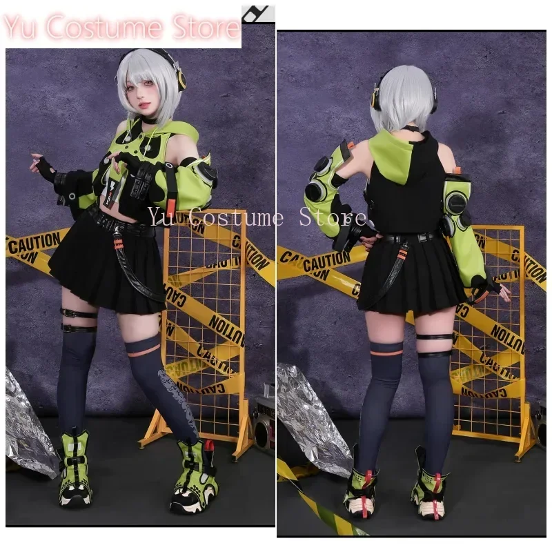 أنبي ديمارا تأثيري حلي شعر مستعار Zenless منطقة صفر فستان موحد سماعة الدعائم المذهل الحرس حفلة الهالوين النساء 2025 #4