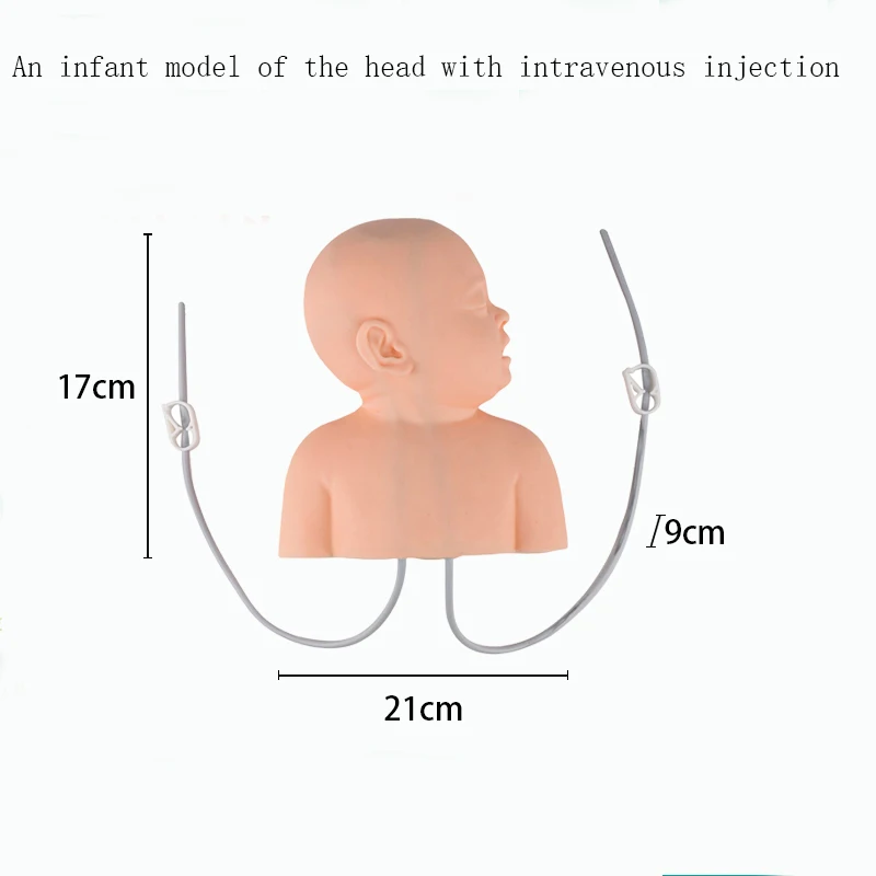 Infant injection model head arm leg vein injection practice draw back the blood transfusion injection injection impersonator