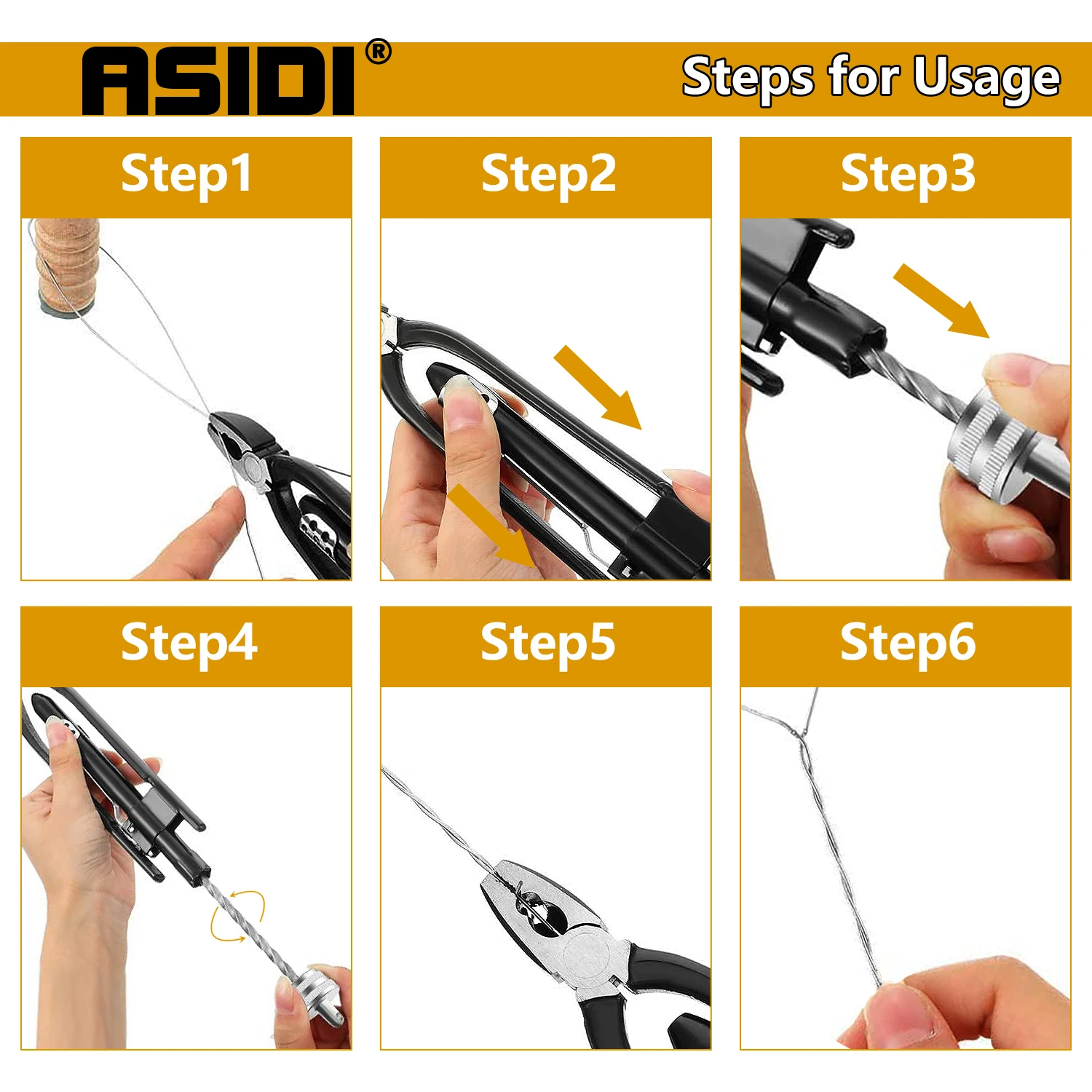 6&9 Inch Safety Wire Twisting Plier Side Cutting Lockwire Pliers Tool Twist Twister With 4 Set Stainless Wire