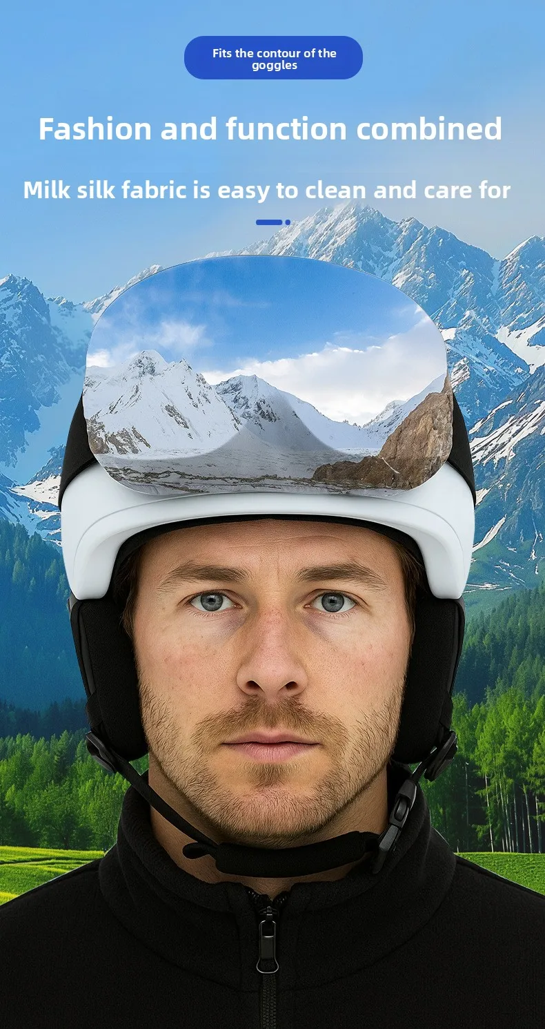 1/2/4/6Pcs Ski Brille Schutzhülle Mode Schnee Berg Sternen Druck Tragbare Staub-proof Scratch-Proof Ski Brillen Abdeckung – Detail 11