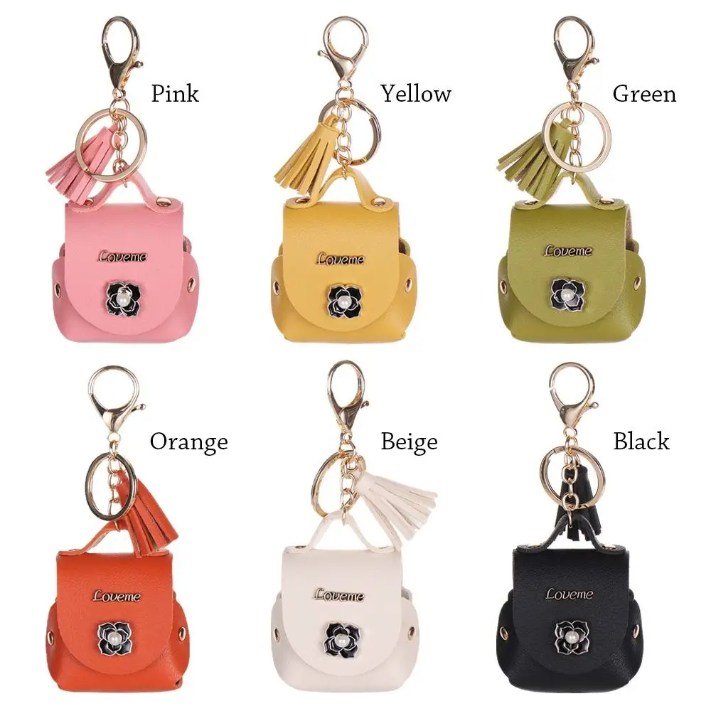 Mini Keychain Coin Wallet Soft Leather Purses Housekeeper Cute Pouch Portable High Quality Key Pendant Storage Bag for Men Women