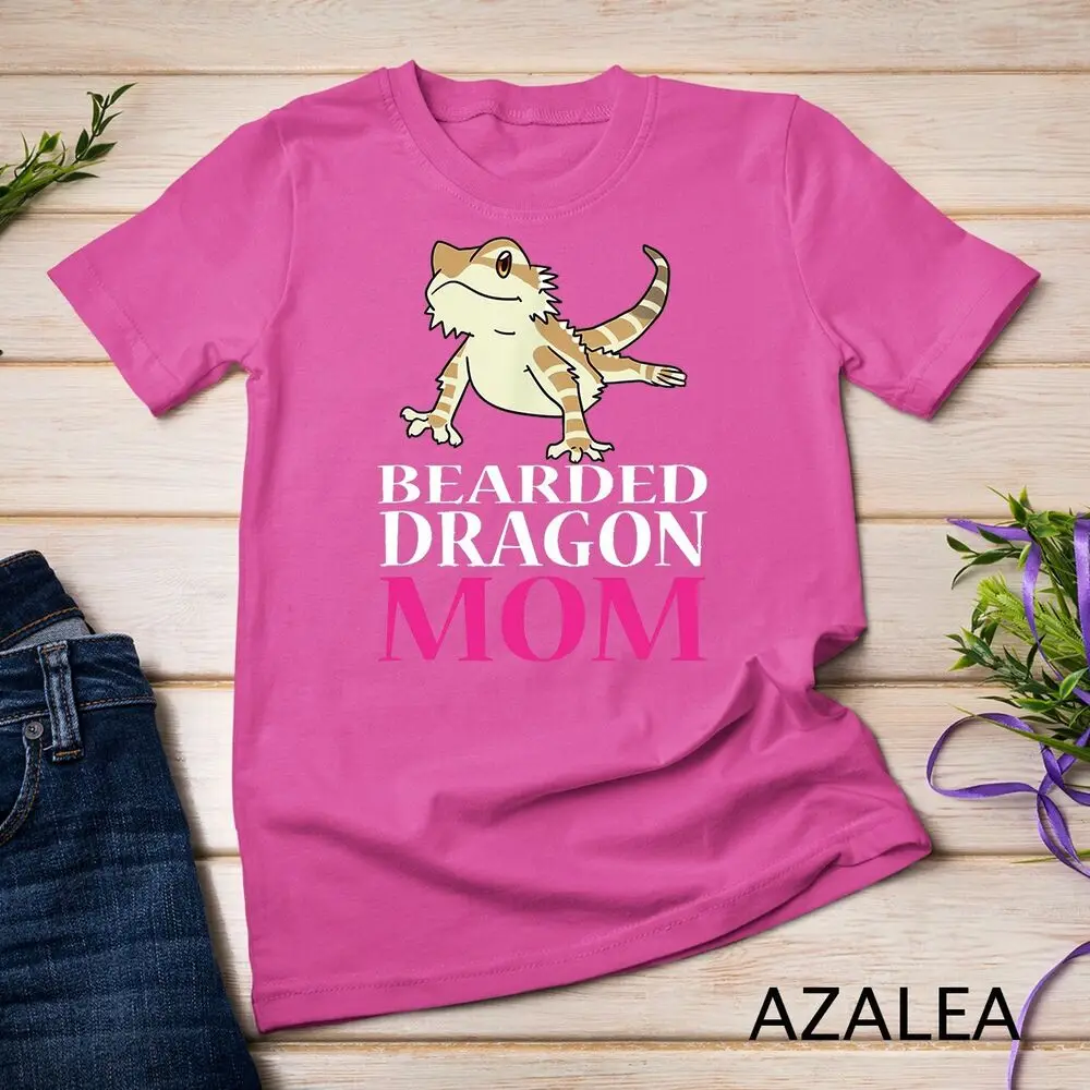 FUNNY BEARDED DRAGON MOM T-SHIRT Pet Owners Lizard Gift Unisex T-shirt