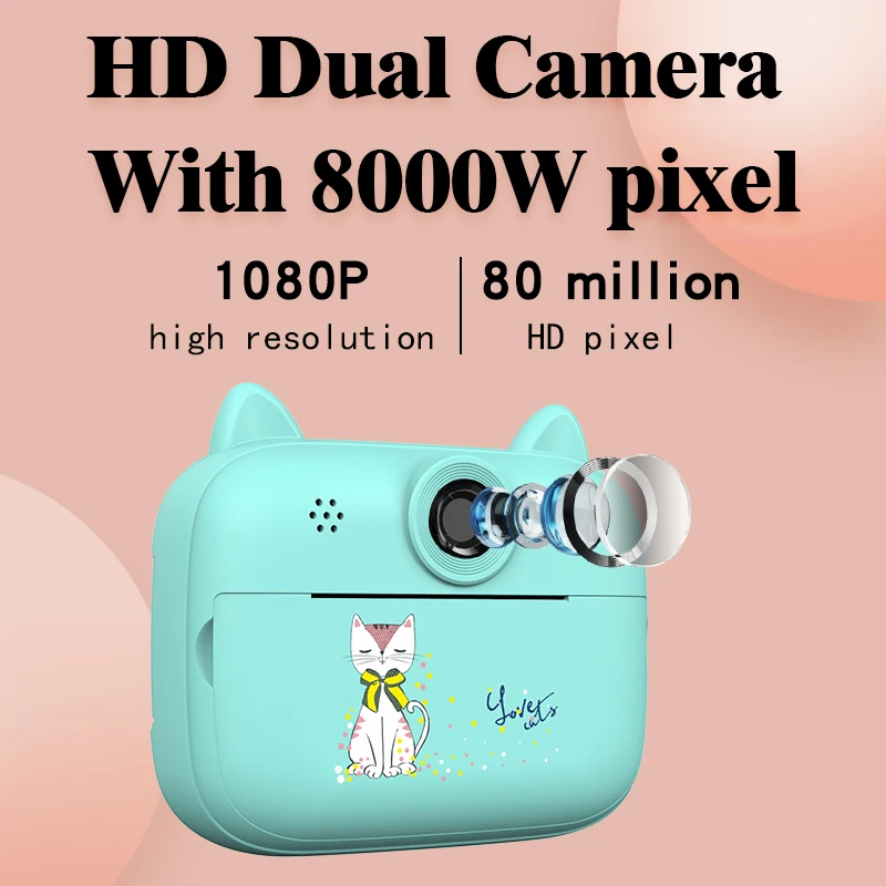 Children Toys Digital Video Camera For Kids Girls Boys Toddler Birthday Christmas Gift Teenage Presents Outdoor Pink Blue