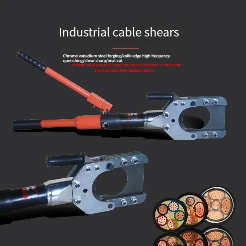 جديد RZ-100 14T مقص الكابلات الهيدروليكية دليل قطع الأسلاك كماشة متكاملة النحاس الألومنيوم كابل مدرع قطع قطر 10 سنتيمتر