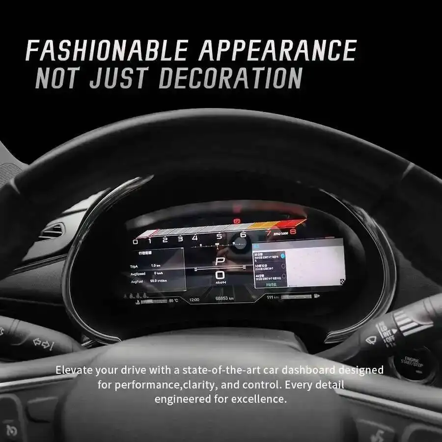 LCD Instrument Clock For Chevrole Equinox 2017-2023 Cluster Gps Speedometer Digital Dashboard Panel Virtual Cockpit Tachometer
