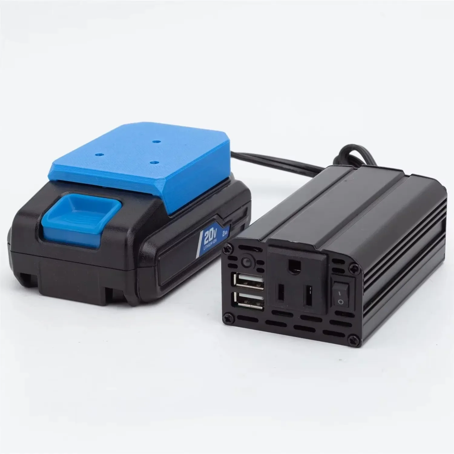 

Battery Inverter Suitable for HART 20v Lithium Battery with Switch and USB Transformer 110V Power Inverter Power Tool