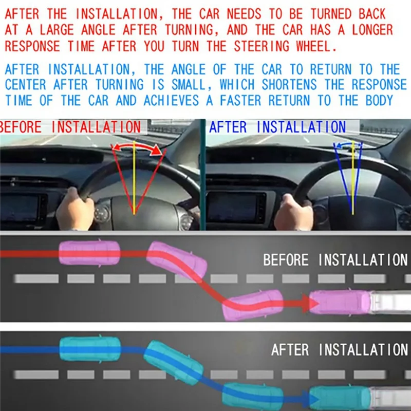 Fivela de trava de porta do carro TRD, travas de estabilizador atualizadas, rolha para Lexus e Toyota Series, eliminar o espaço anormal, 2Set