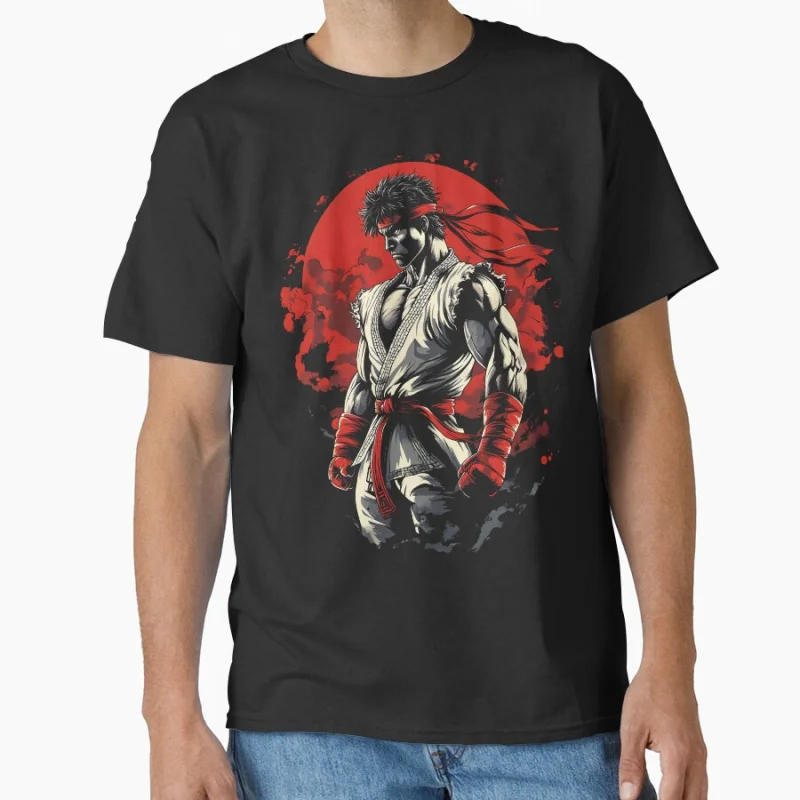

Hadouken Master 80s Retro Arcade video game Street fighter GYM Martial art gift T-shirt for men Large size Tops S-6XL clothing