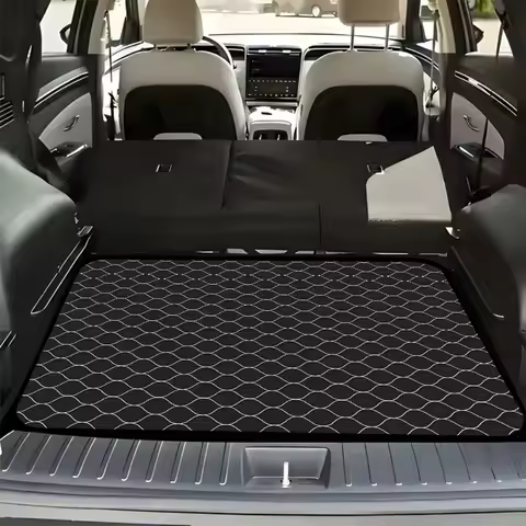 1pc Hexagon Grid Pattern, Easy-Clean Floor Mat for All Cars, SUVs, and Trucks - Scratch-Resistant Interior Floor Liner