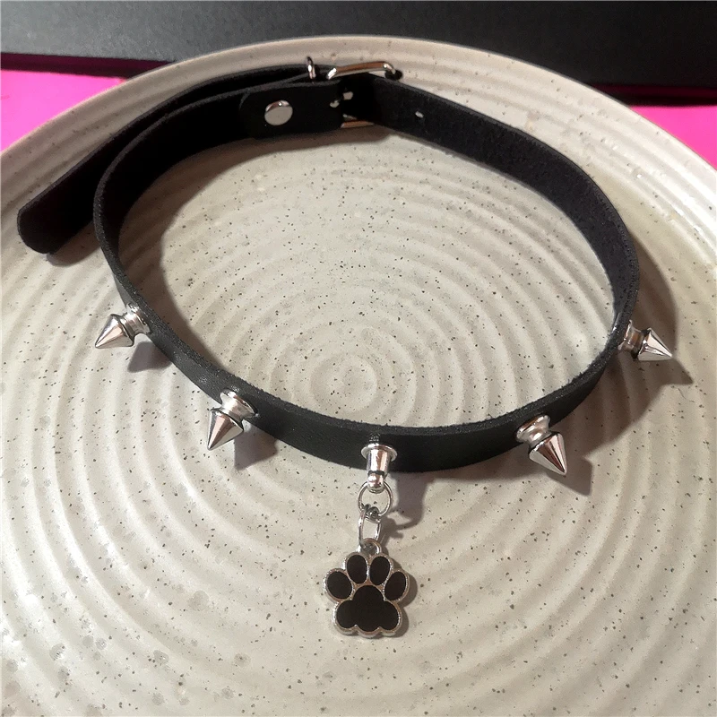 Goth Y2K Engelsflügel Feder Stern Kreuz Herz Katzenkralle Anhänger Perlenkette Choker Halskette für Frauen Harajuku Schmuck Accessoires