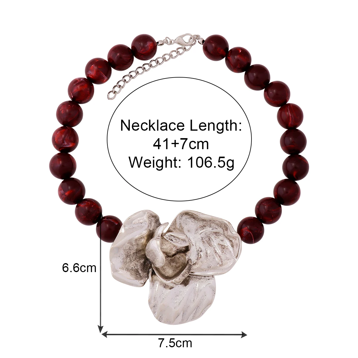 2024 New ZAA Vintage Handmade Beaded Irregular Metal Flower Pendant Necklaces for Women Holiday Party Jewelry Neck Accessoriess