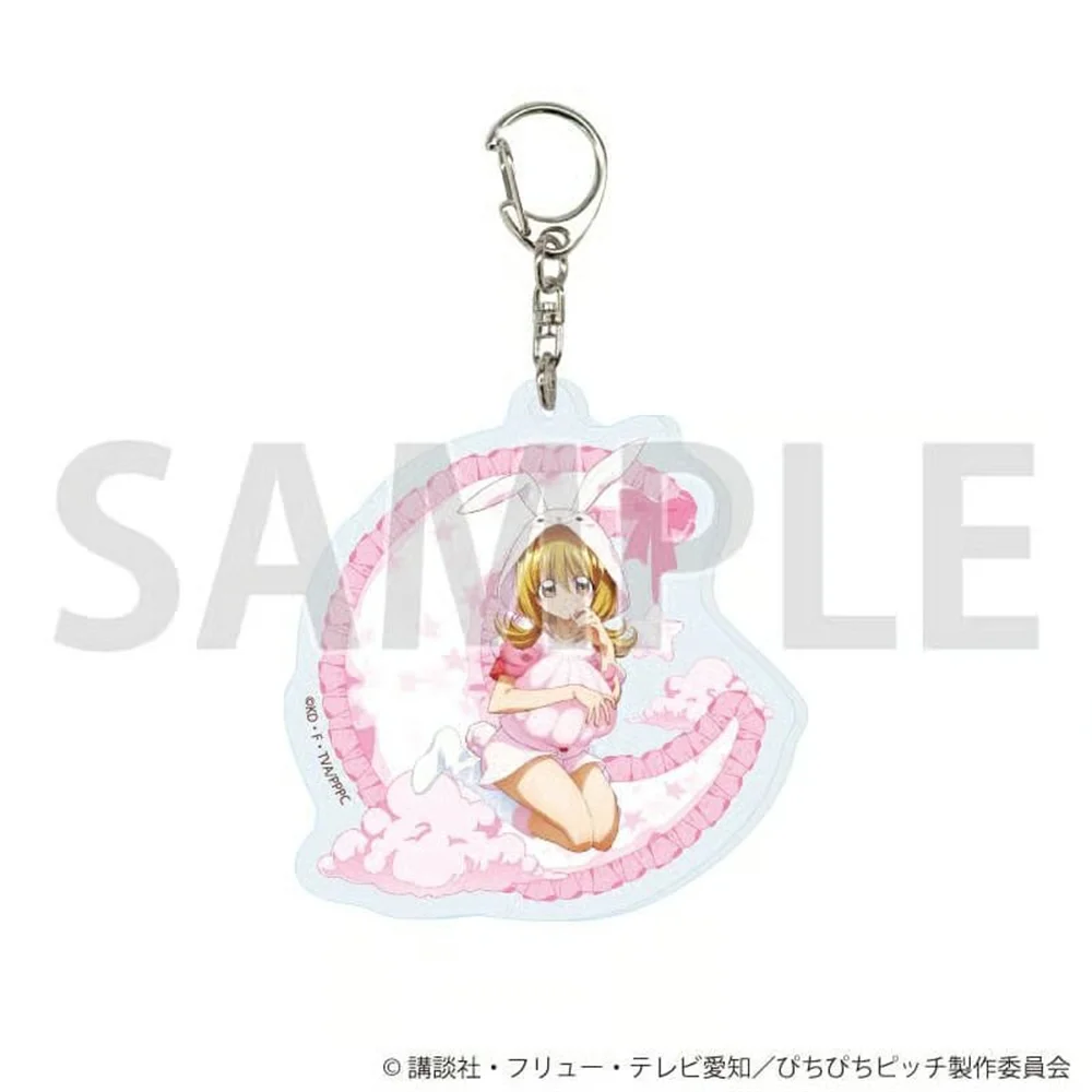 6CM Anime Mermaid Melody Acrylic Keychain Cosplay Q Version Characters Ornament Accessories Goods Collection Gifts