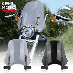 Motorcycle Windshield Windscreen Wind Deflectors Universal For Dyna For Softail FXDWG FXDB 00-09 FXSTC 07-10 50mm Front Fork